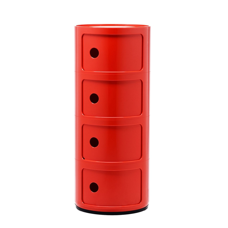 Meuble de rangement COMPONIBILI 4 tiroirs Rouge KARTELL