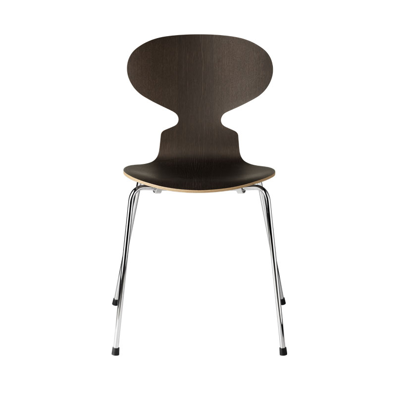 Chaise FOURMI 4 PIEDS BOIS Chêne teinte foncée FRITZ HANSEN