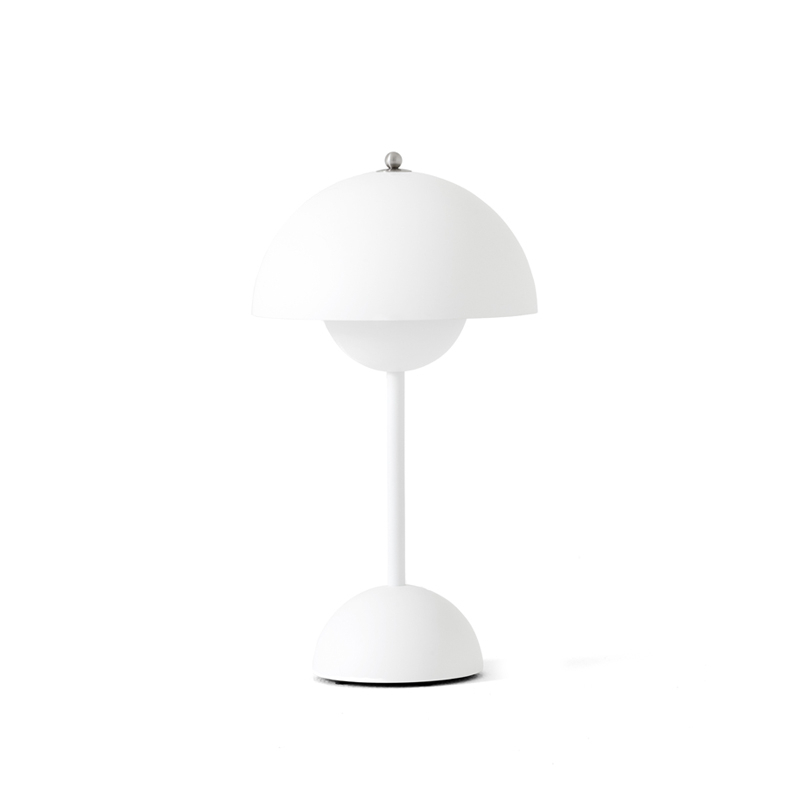 Lampe à poser FLOWERPOT VP9 sans fil Blanc mat AND TRADITION