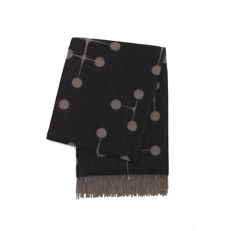 Plaid Plaid EAMES WOOL BLANKET Noir VITRA