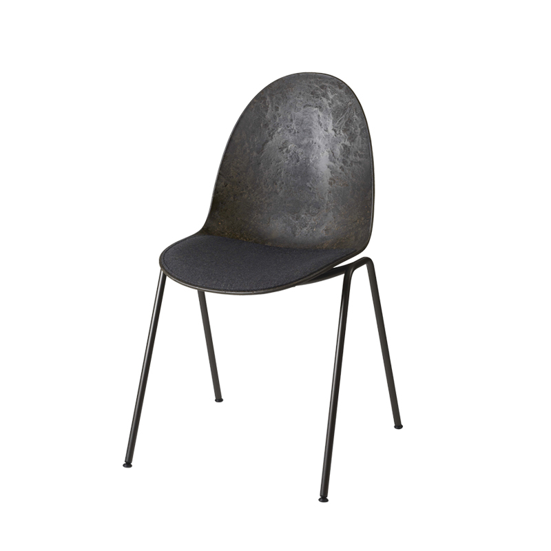 Chaise ETERNITY assise rembourrée Re-Wool 198 MATER