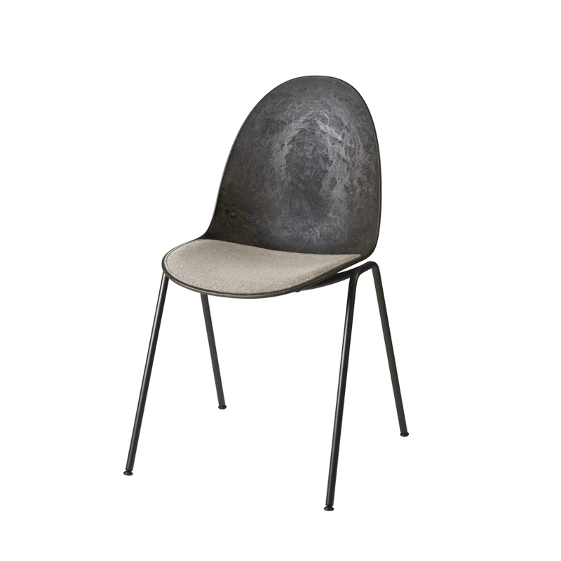 Chaise ETERNITY assise rembourrée Re-Wool 218 MATER
