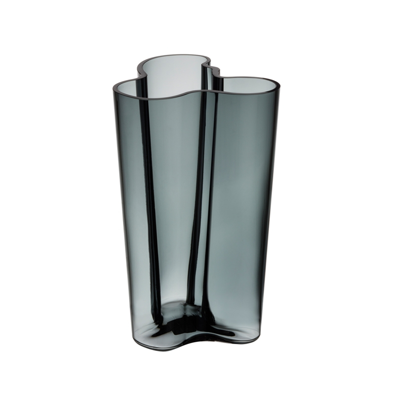 Vase Vase AALTO H 25 Gris foncé IITTALA