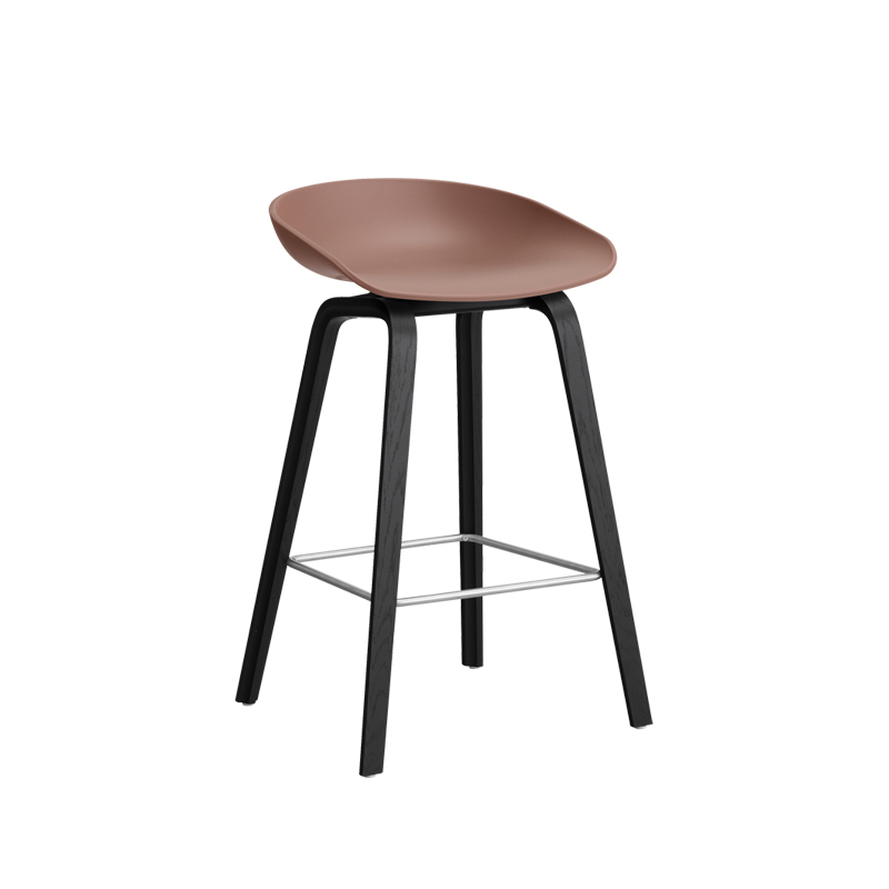Tabouret haut ABOUT A STOOL AAS 32 H65 Soft brick HAY