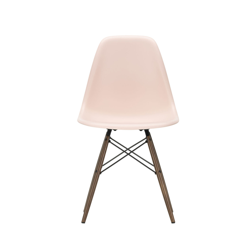 Chaise EAMES PLASTIC CHAIR DSW érable foncé Rose tendre RE VITRA