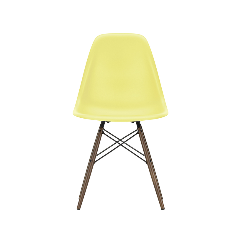 Chaise EAMES PLASTIC CHAIR DSW érable foncé Citron RE VITRA