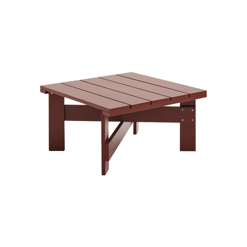 Table basse CRATE 75x75 Rouge fer HAY