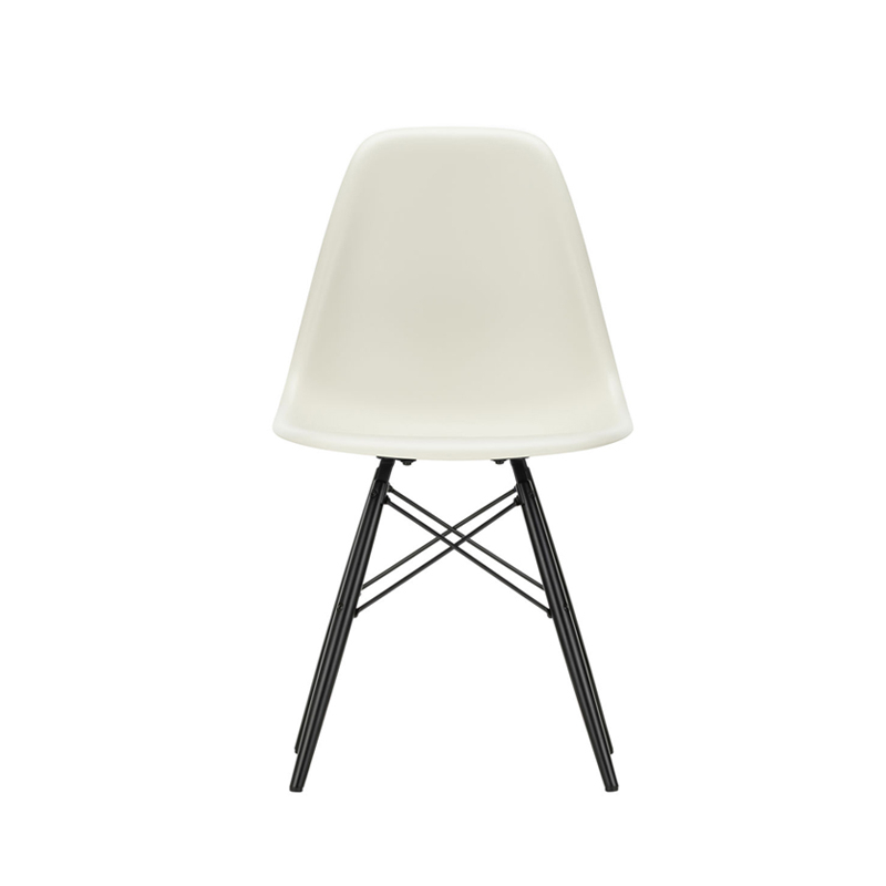 Chaise EAMES PLASTIC CHAIR DSW érable noir Gris galet RE VITRA