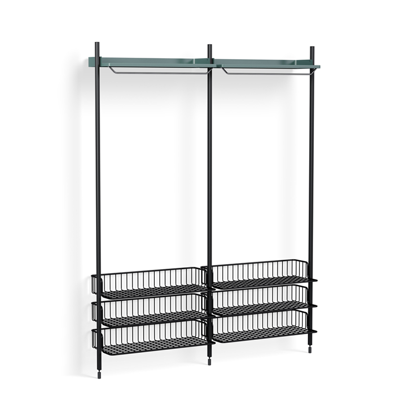 Meuble de rangement PIER SYSTEM 1022 Bleu/ noir HAY