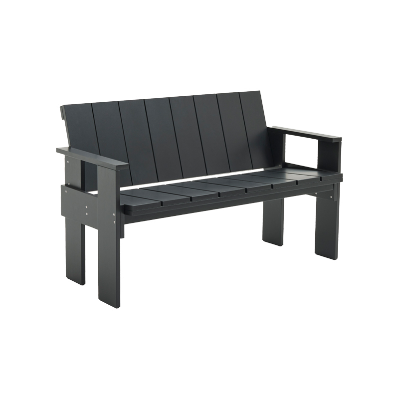 Banc extérieur CRATE DINING Noir HAY