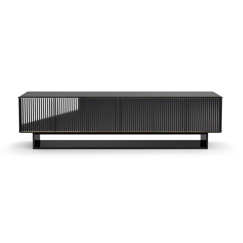 Meuble de rangement 5th AVENUE CREDENCE Chrome noir / Noir GALLOTTI & RADICE