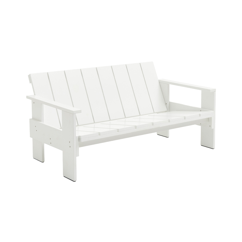 Banc extérieur CRATE LOUNGE Blanc HAY
