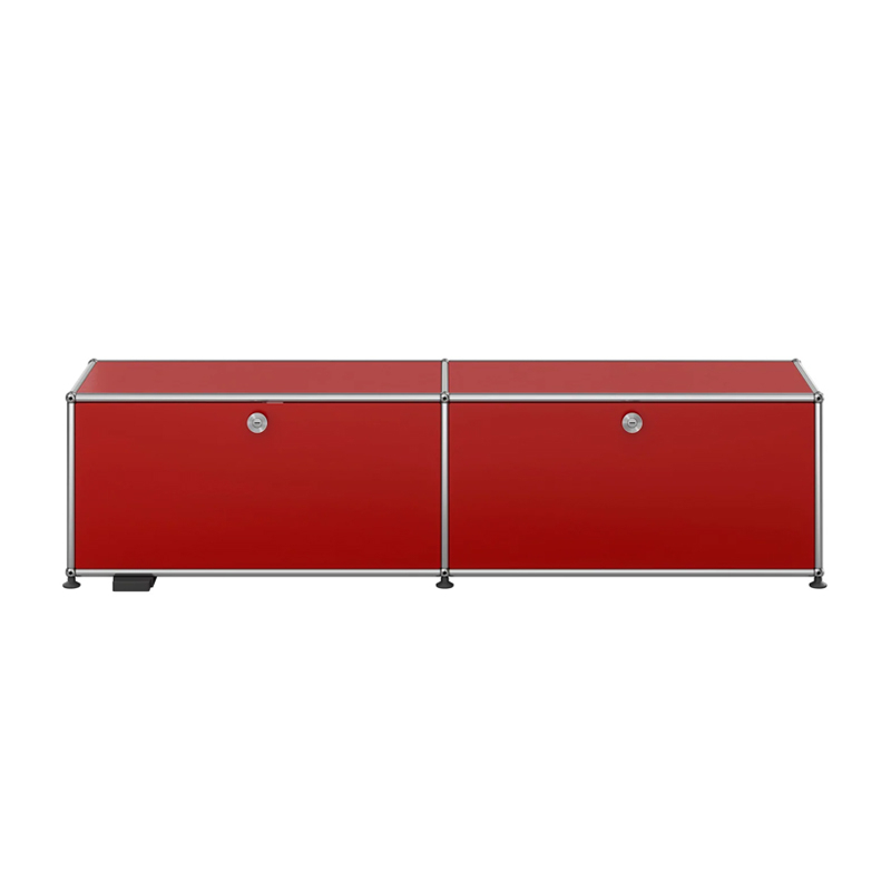Meuble de rangement USM HALLER E M59 Rouge rubis USM USM HALLER