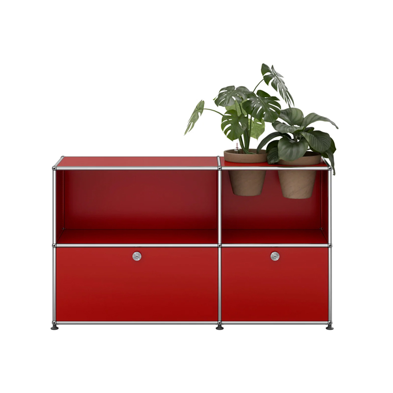 Meuble de rangement USM HALLER M57 Rouge rubis USM USM HALLER