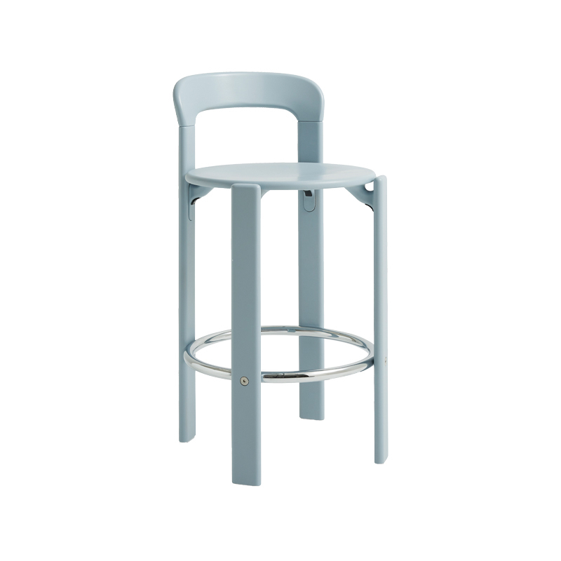 Tabouret haut REY H 65 Bleu ardoise HAY