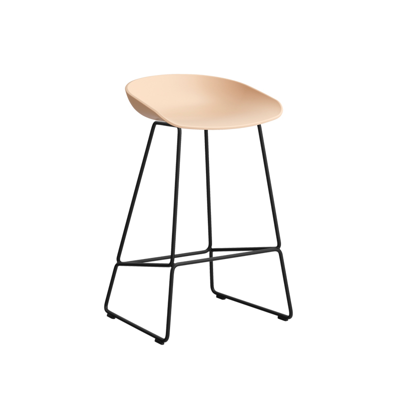 Tabouret haut ABOUT A STOOL AAS 38 H65 Pale peach HAY