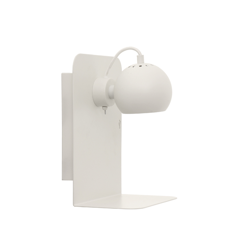 Applique BALL USB Blanc mat FRANDSEN