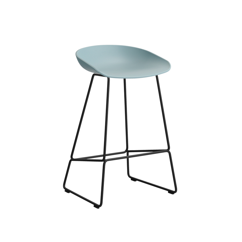 Tabouret haut ABOUT A STOOL AAS 38 H65 Dusty blue HAY