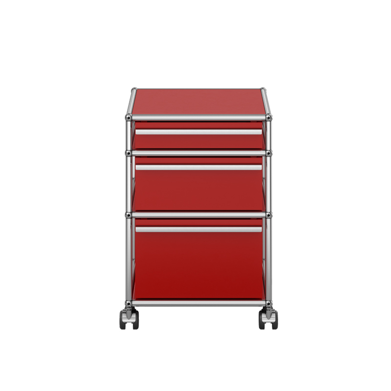 Meuble de rangement USM HALLER M63 Rouge rubis USM USM HALLER