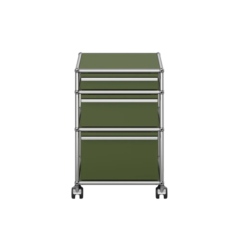 Meuble de rangement USM HALLER M63 Vert olive USM HALLER