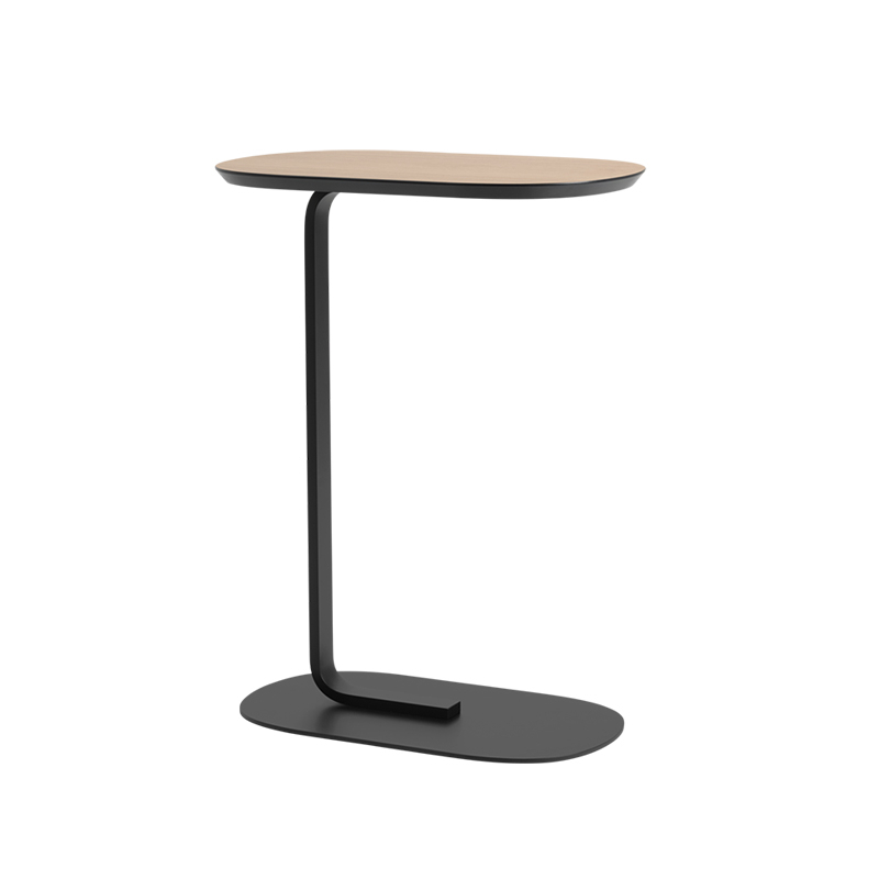 Table d'appoint guéridon RELATE H 73 Chêne/ noir MUUTO