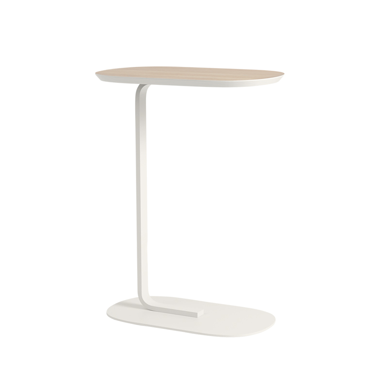 Table d'appoint guéridon RELATE H 73 Chêne/ blanc cassé MUUTO
