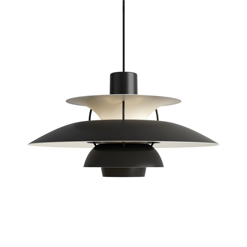 Suspension PH 5 Monochrome noir LOUIS POULSEN