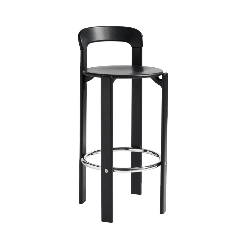 Tabouret haut REY H 75 Noir HAY