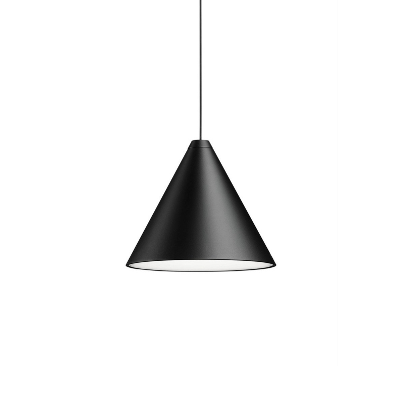 Suspension STRING LIGHT CONE Noir FLOS