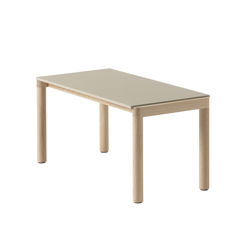 Table basse COUPLE 40x84 Sable / Chêne MUUTO