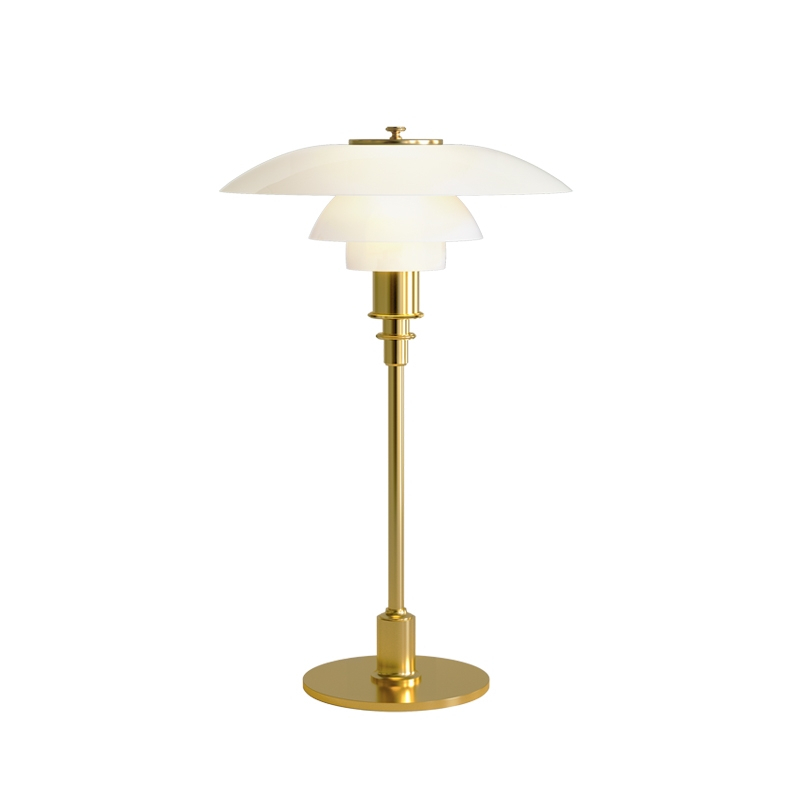 Lampe à poser PH 3/2 TABLE  Laiton métallisé LOUIS POULSEN