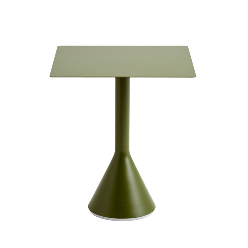 Table extérieur PALISSADE CONE 65x65 Vert olive HAY