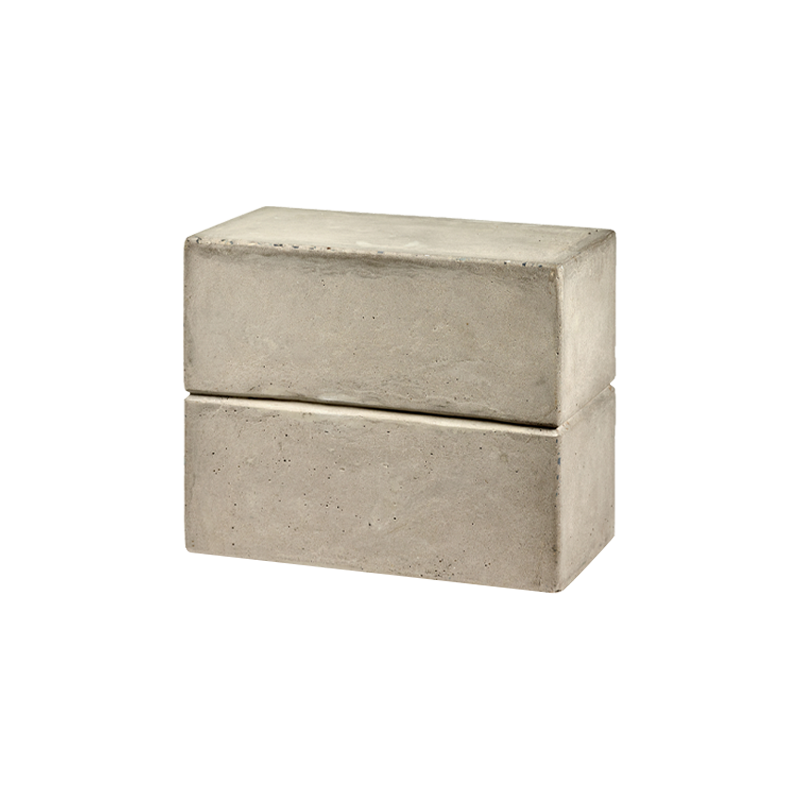 Stool PAWN CONCRETE RECTANGULAR Béton gris clair SERAX