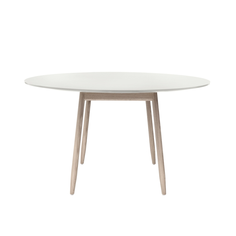 Table ICHA  Ø 125 Champignon/ hêtre blanchi MASSPRODUCTIONS