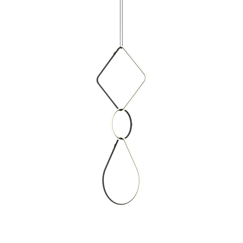 Suspension ARRANGEMENTS Composition 4 Noir mat FLOS
