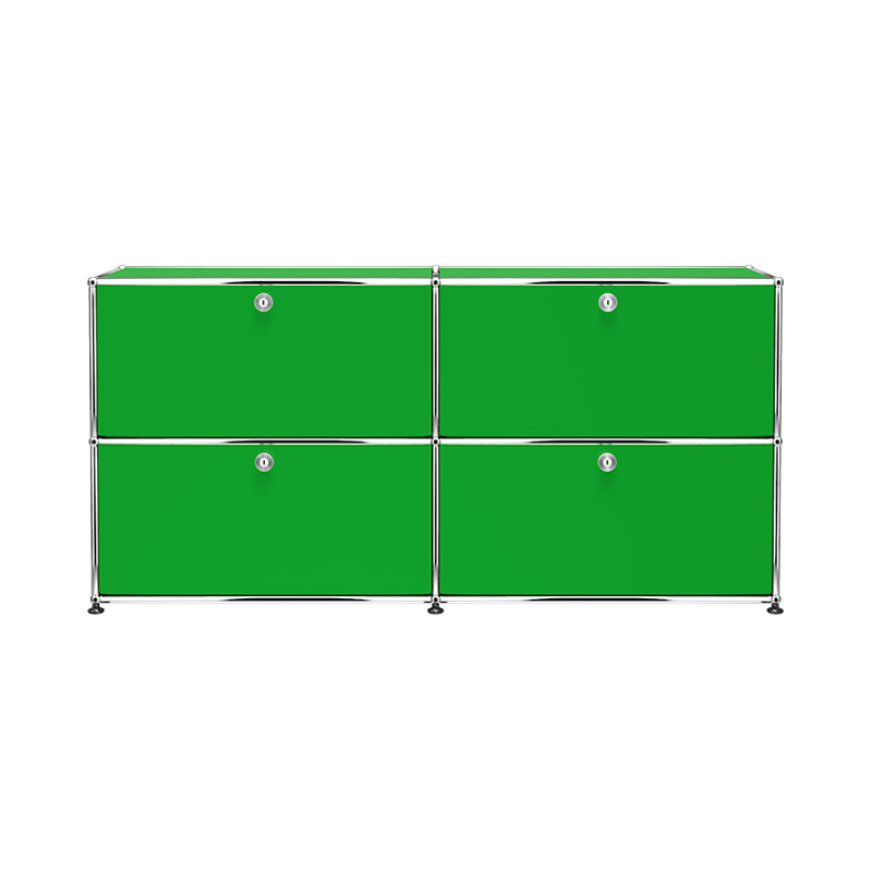 Meuble de rangement USM HALLER E2 Vert USM USM HALLER