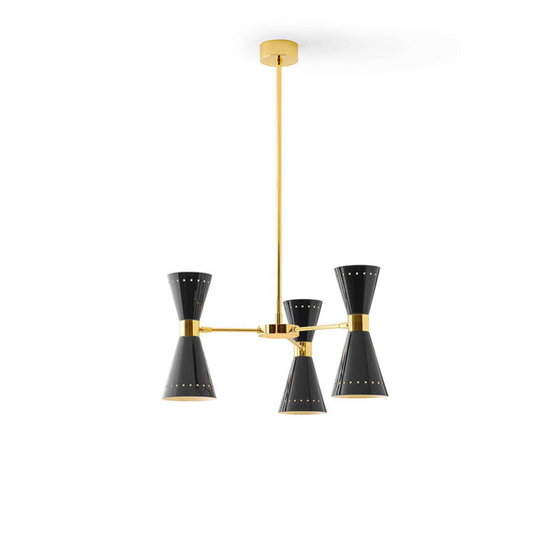 Suspension MEGAFONO Ø 53 Noir STILNOVO