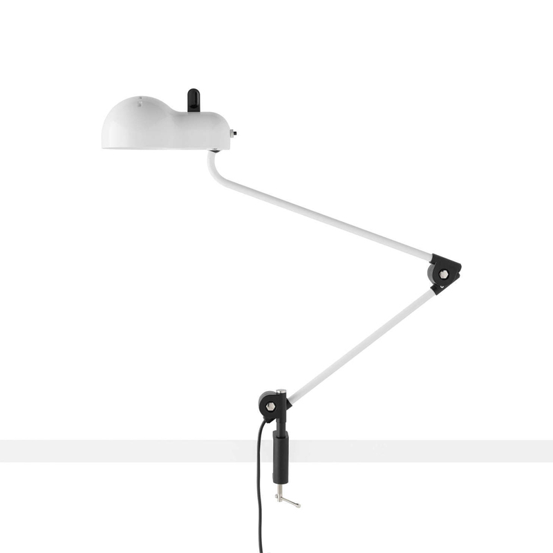 Lampe de bureau TOPO à pince Chrome STILNOVO