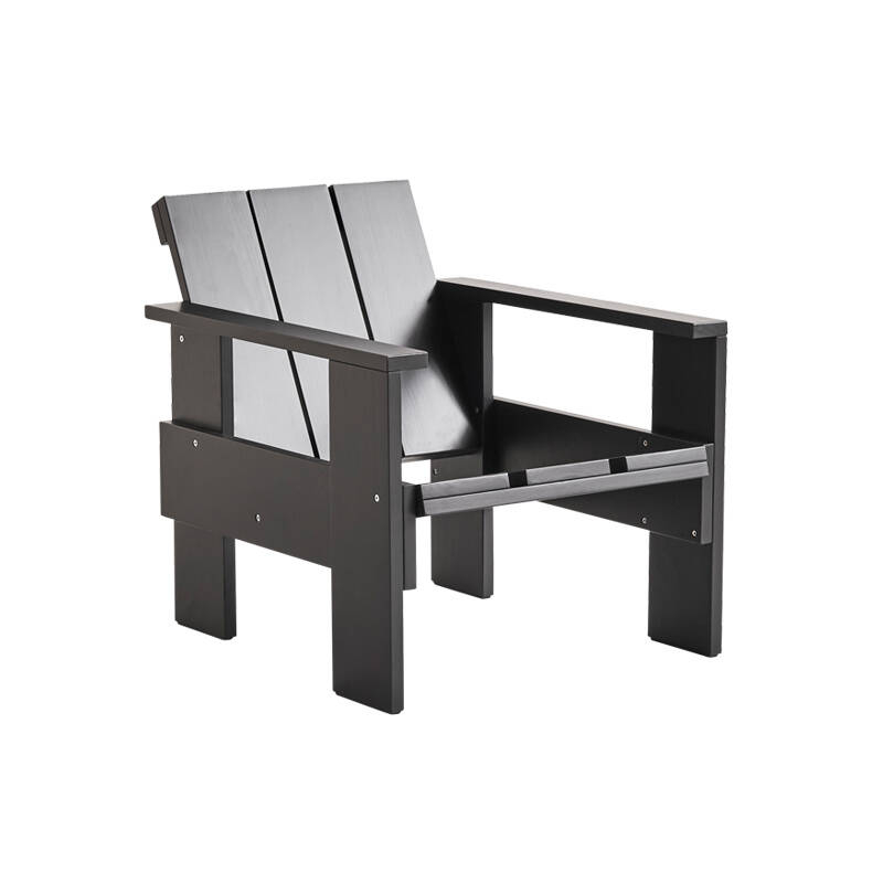 Fauteuil extérieur Fauteuil CRATE Noir HAY