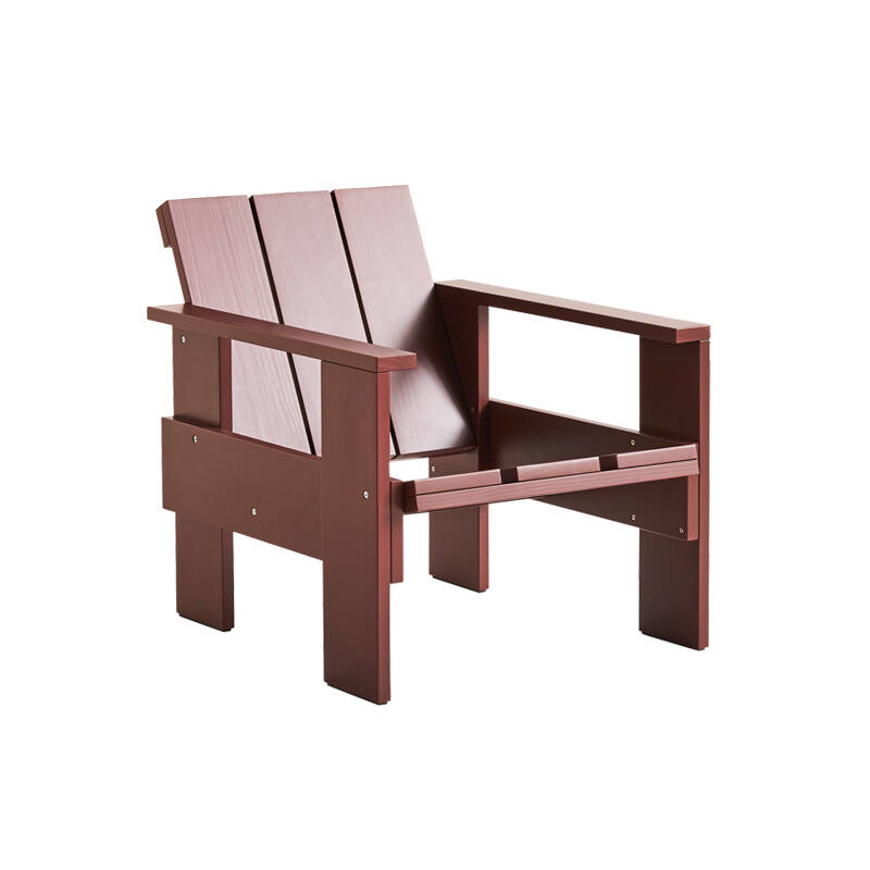 Fauteuil extérieur Fauteuil CRATE Rouge fer HAY
