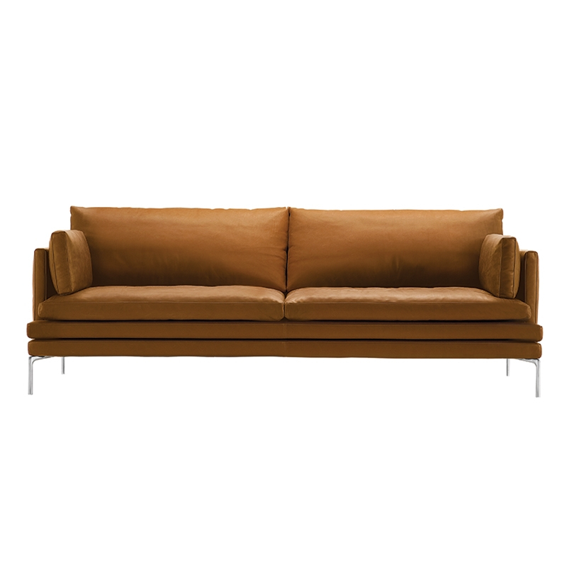Canapé WILLIAM 3 places L 224 Marron 0414 ZANOTTA