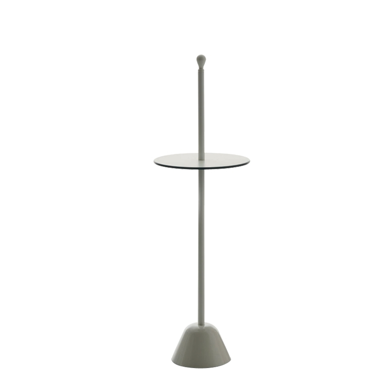 Table d'appoint guéridon SERVOMUTO HAUTE Talc ZANOTTA