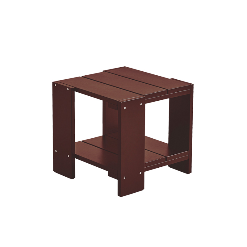 Table basse extérieur Table d'appoint CRATE Rouge fer HAY