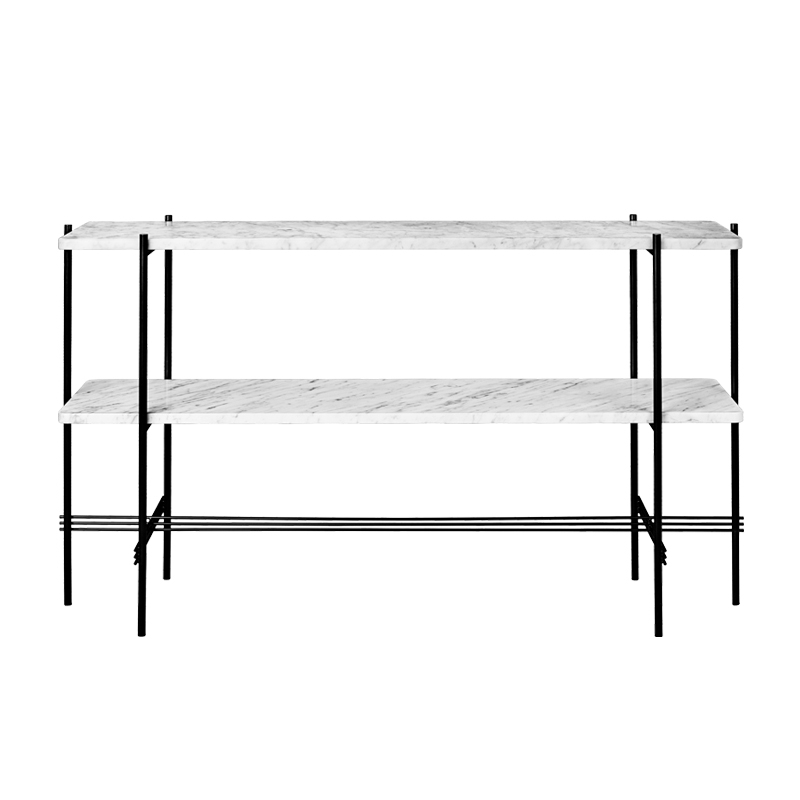 Console TS H 72 Marbre Carrara blanc GUBI
