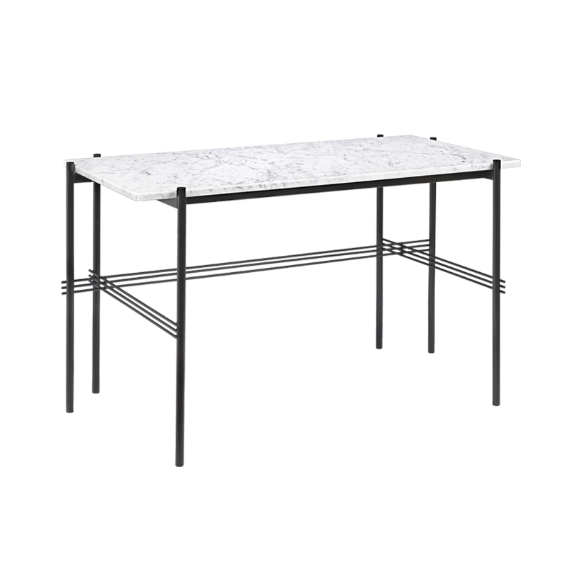 Bureau TS DESK Marbre Carrara blanc GUBI