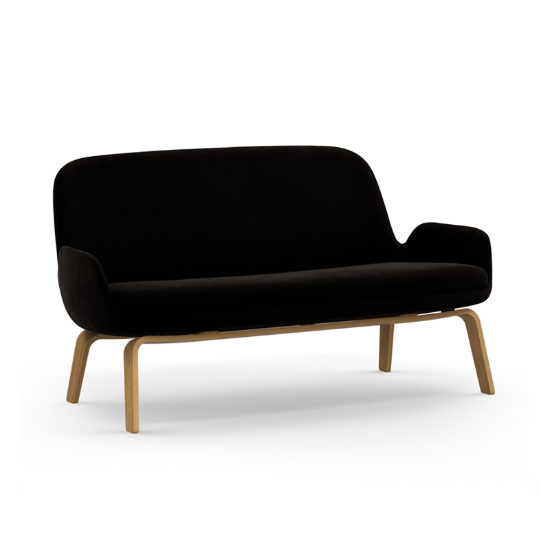 Canapé ERA SOFA pieds bois City Velvet 95 Normann Copenhagen