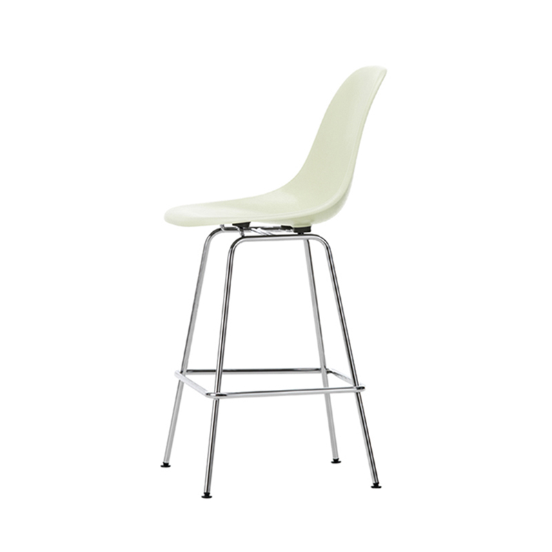 Tabouret haut EAMES FIBERGLASS STOOL Medium Parchemin Eames VITRA