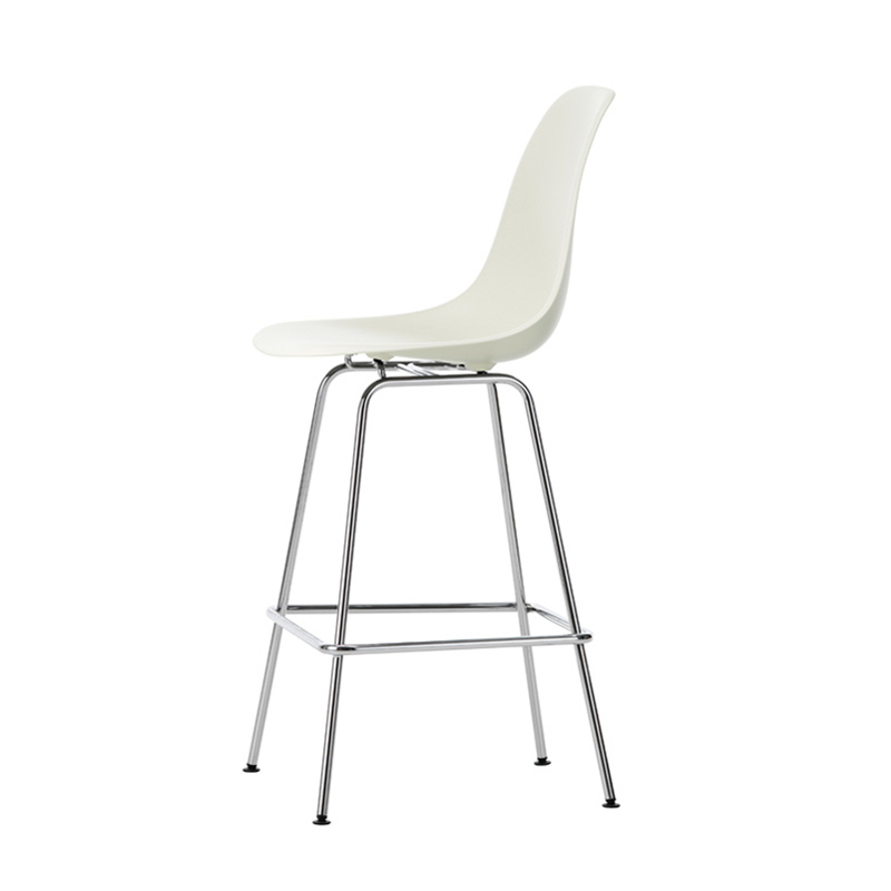 Tabouret haut EAMES PLASTIC STOOL Medium Gris galet RE VITRA