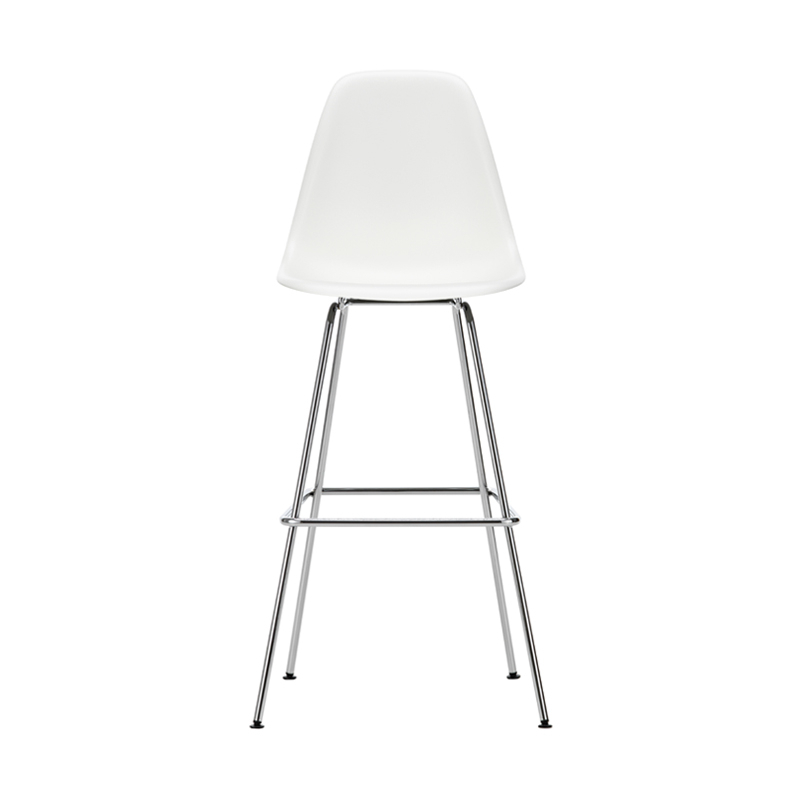 Tabouret haut EAMES PLASTIC STOOL High Blanc RE VITRA