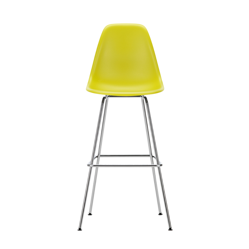 Tabouret haut EAMES PLASTIC STOOL High Moutarde RE VITRA